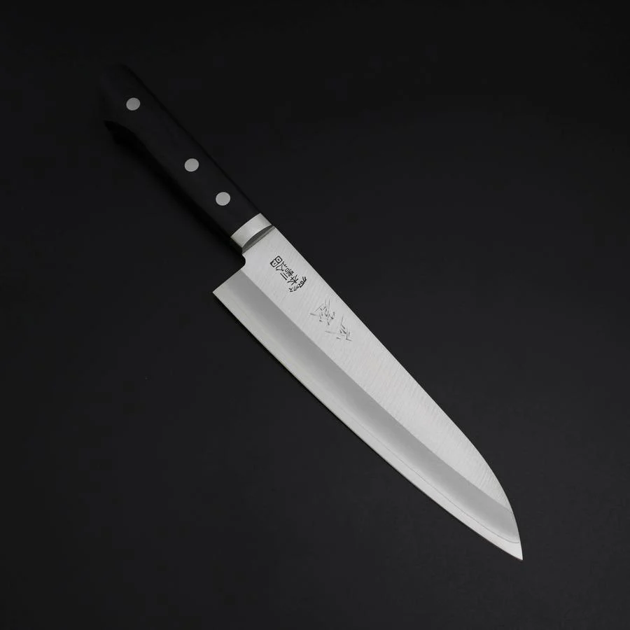 Gyuto Chromax Poliert Schwarzer Westlicher Griff 180mm