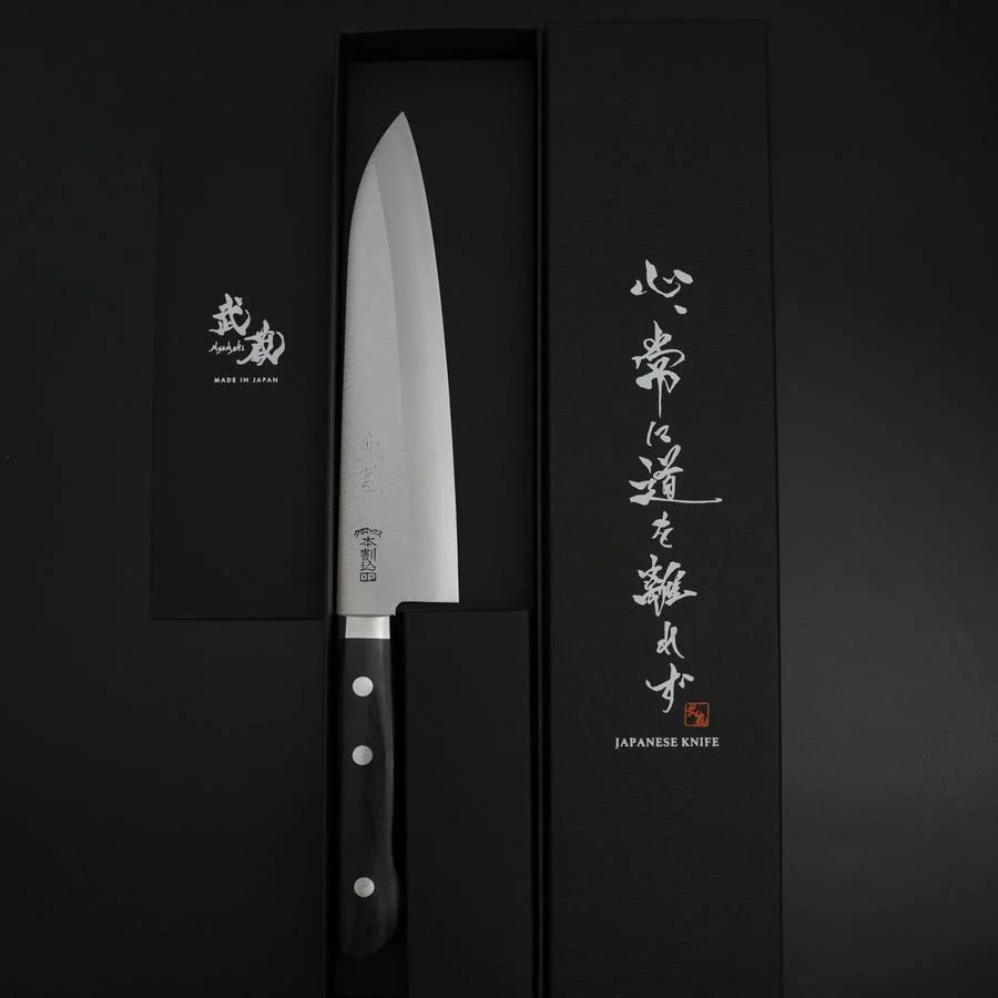 Gyuto Chromax Poliert Schwarzer Westlicher Griff 180mm - Image 7