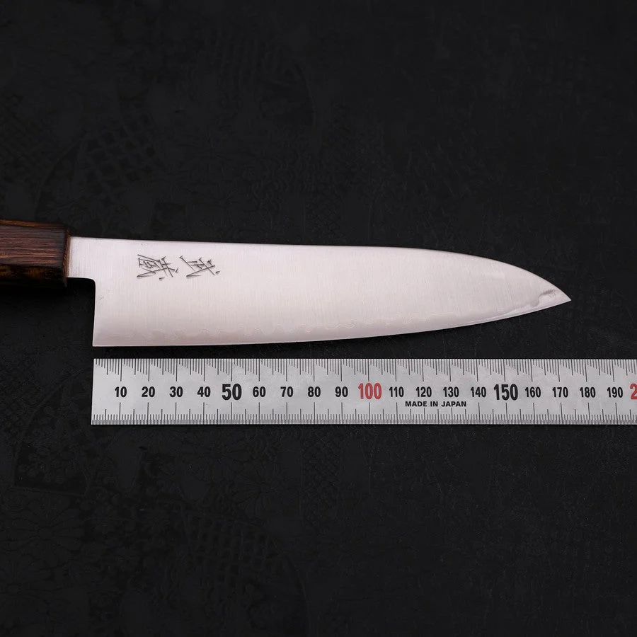 Gyuto Aogami Super Edelstahlummantelung Poliert Sumi Urushi Griff 180mm - Image 7