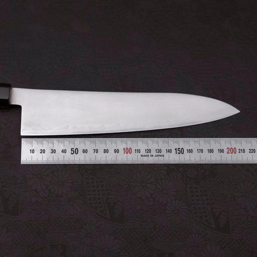 Gyuto HAP-40 Poliert Büffelhorn und Ebenholz Griff 210mm - Image 7