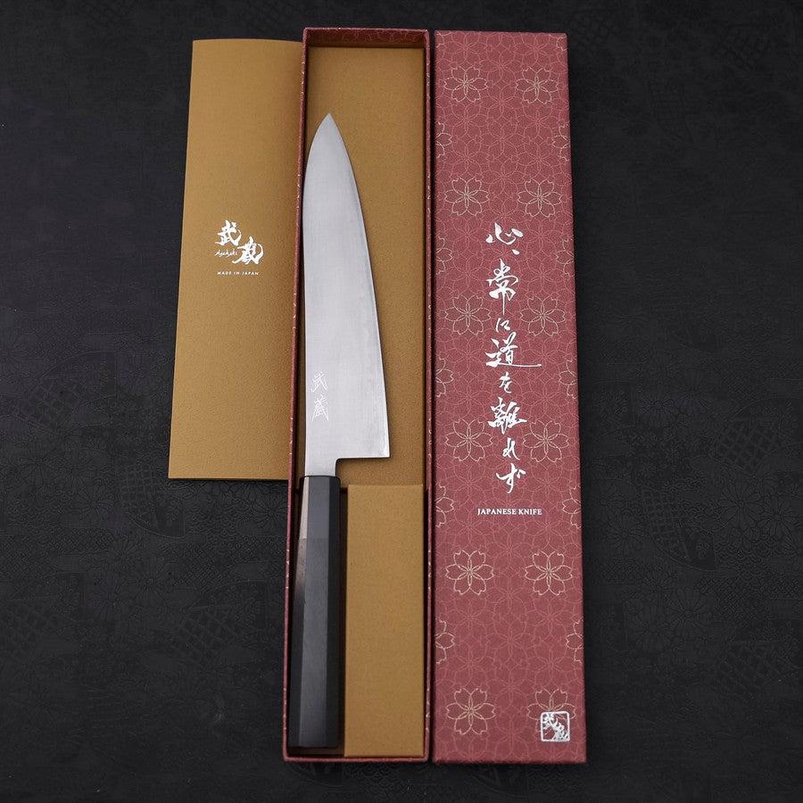 Gyuto HAP-40 Poliert Büffelhorn und Ebenholz Griff 210mm - Image 8
