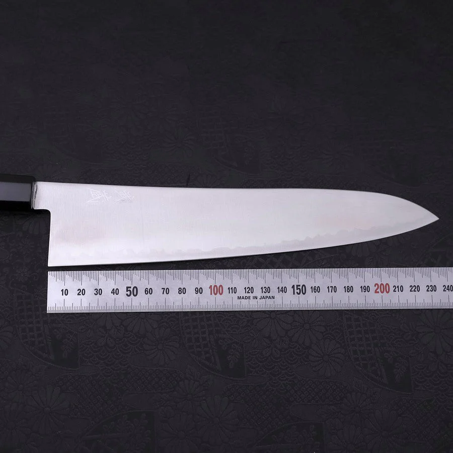 Gyuto HAP-40 Poliert Büffelhorn und Ebenholz Griff 240mm - Image 7