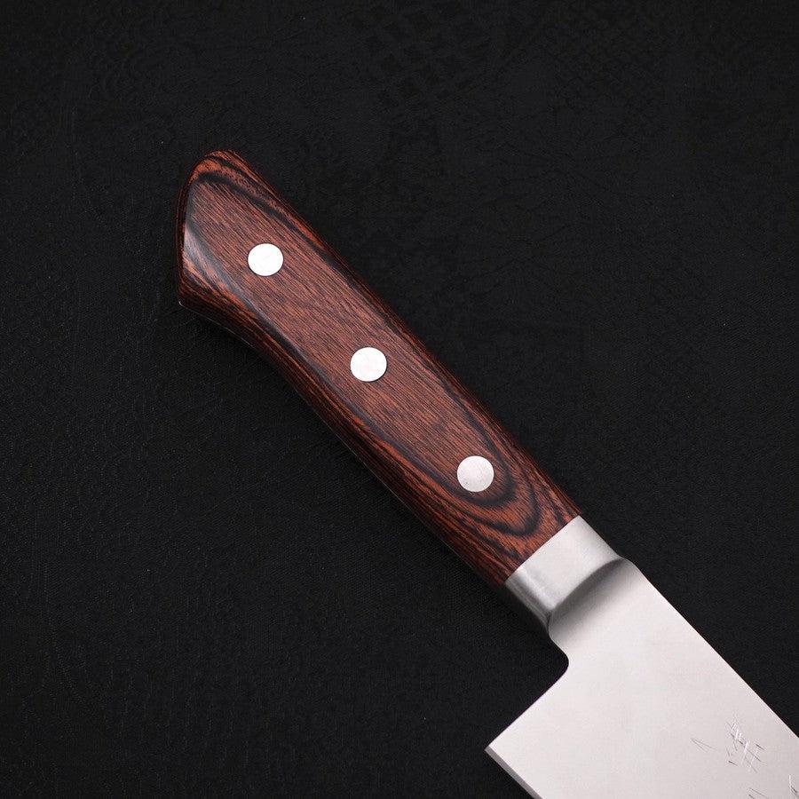 Gyuto AUS-8 Poliert Westlicher Mahagoni Griff 180mm - Image 6