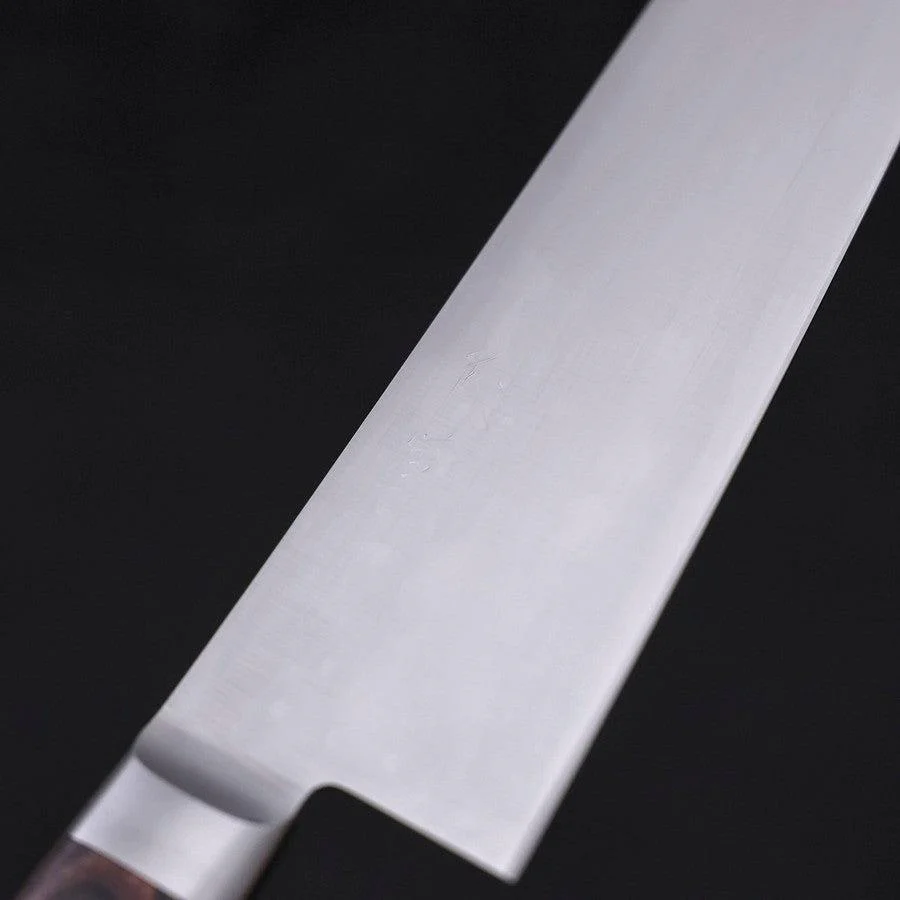 Gyuto AUS-8 Poliert Westlicher Mahagoniholz Griff 210mm - Image 3