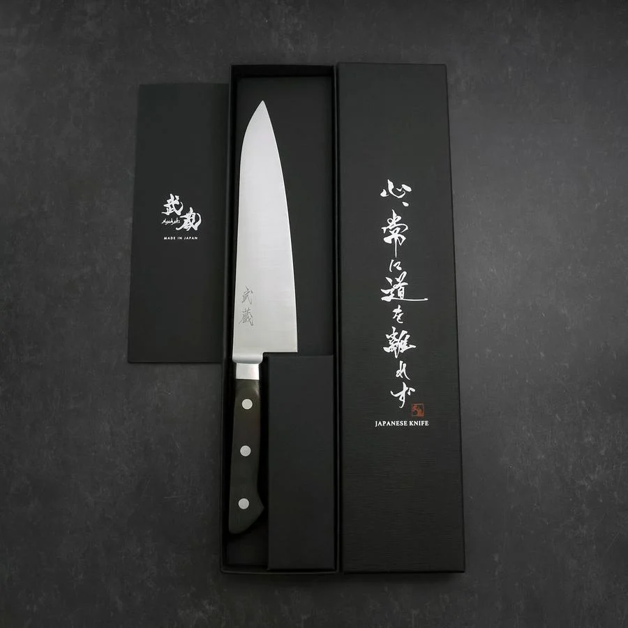 Gyuto Molybdän Poliert Schwarzer Westlicher Griff 180mm - Image 8