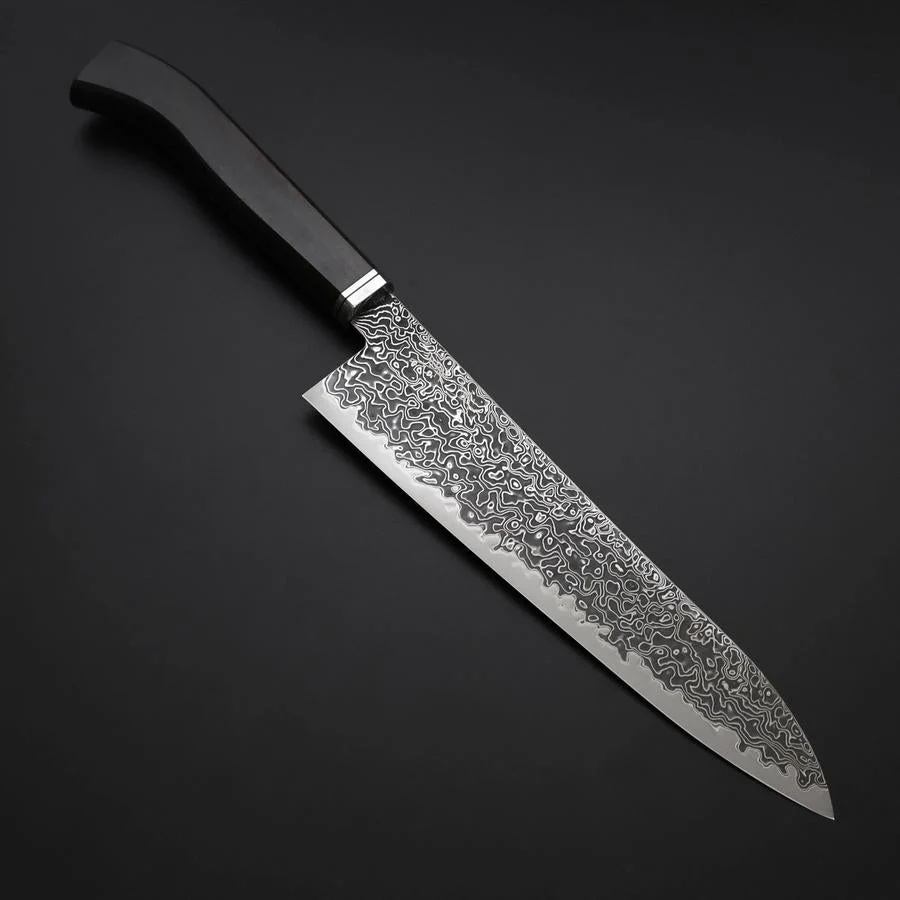 Gyuto SG-2 Kurozome Nickel Damast Westlicher Ebenholz Griff 210mm - Image 8
