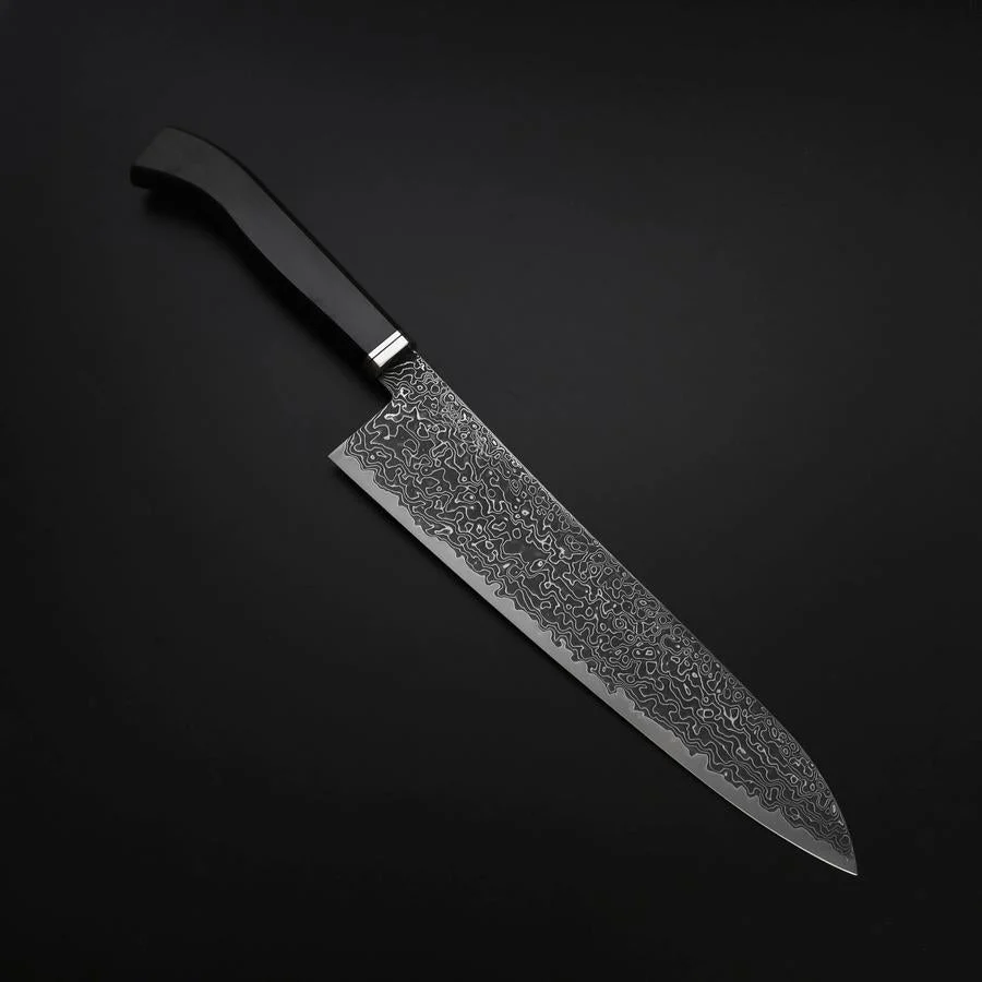 Gyuto SG-2 Kurozome Nickel Damast Westlicher Ebenholz Griff 240mm
