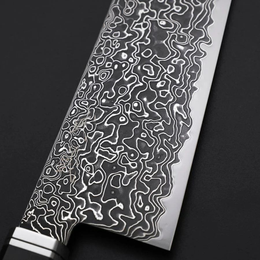 Gyuto SG-2 Kurozome Nickel Damast Westlicher Ebenholz Griff 240mm - Image 3