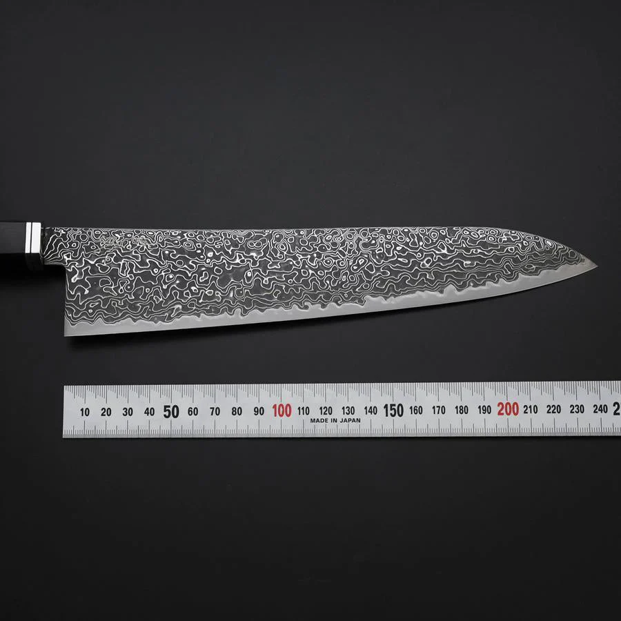 Gyuto SG-2 Kurozome Nickel Damast Westlicher Ebenholz Griff 240mm - Image 7