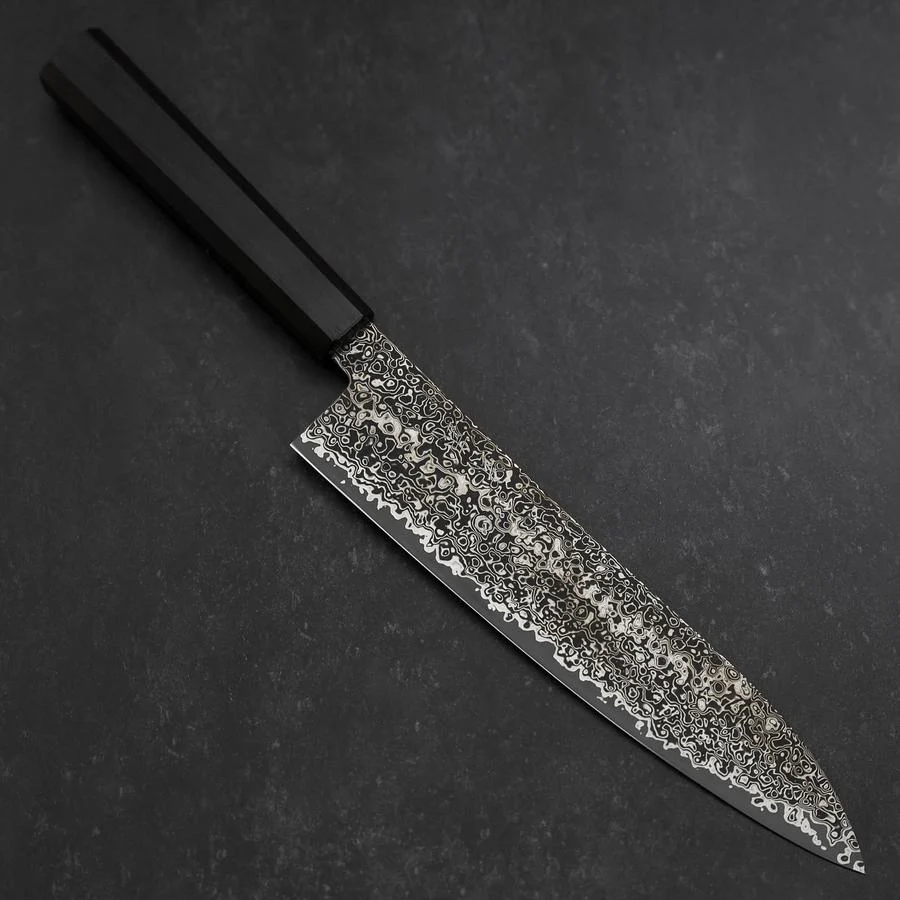 Gyuto SG-2 Nickel Damast Ebenholz Griff 200mm