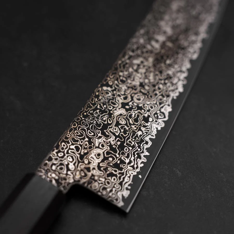 Gyuto SG-2 Nickel Damast Ebenholz Griff 200mm - Image 3