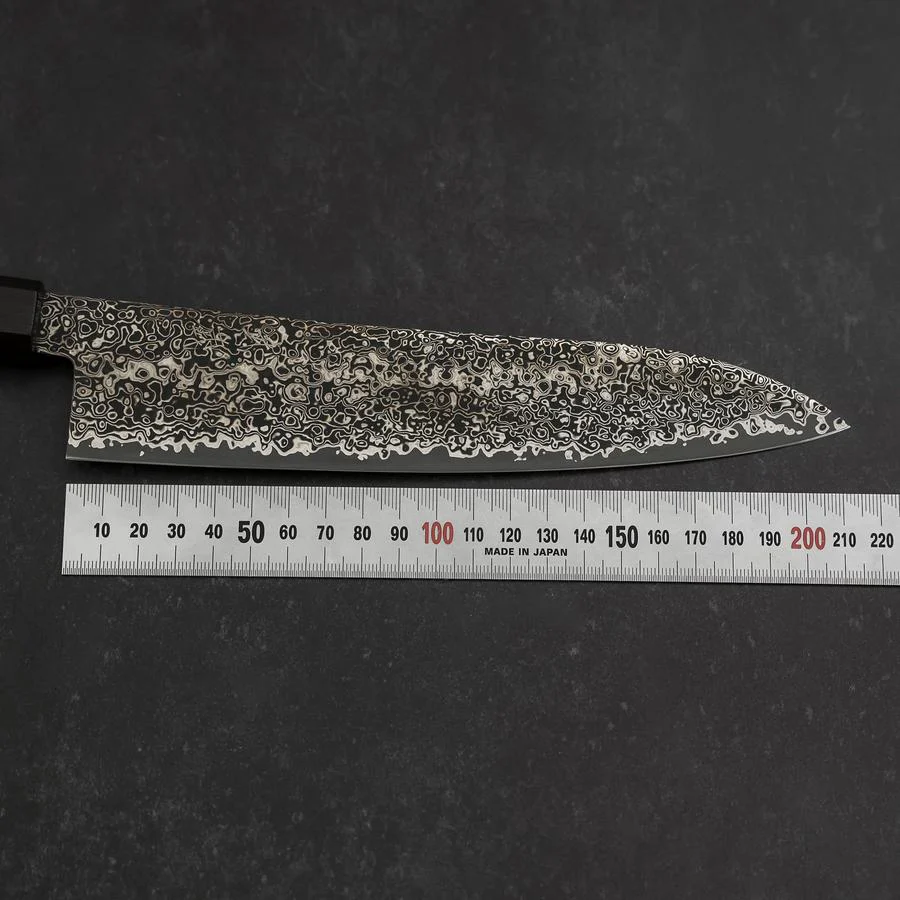 Gyuto SG-2 Nickel Damast Ebenholz Griff 200mm - Image 7