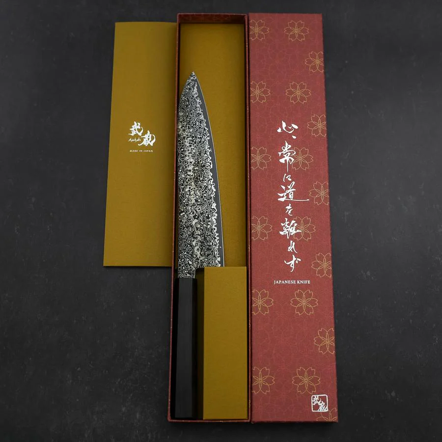 Gyuto SG-2 Nickel Damast Ebenholz Griff 200mm - Image 8