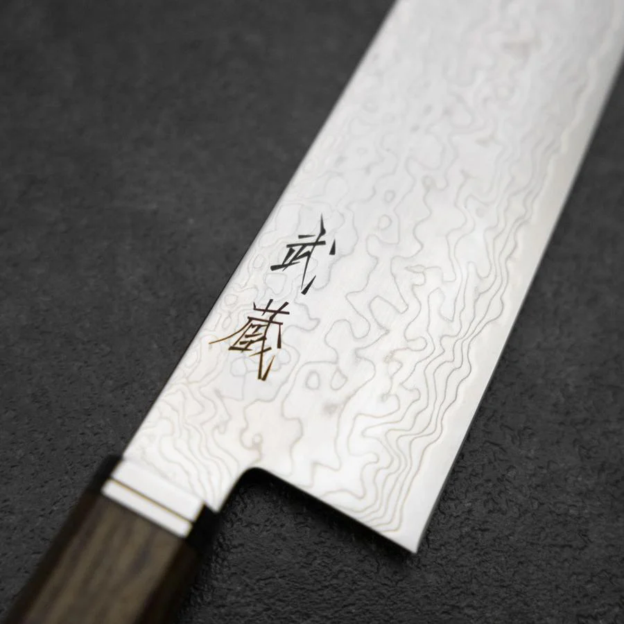 Gyuto SG-2 Damast Goldenener Ebenholz Griff 210mm - Image 3