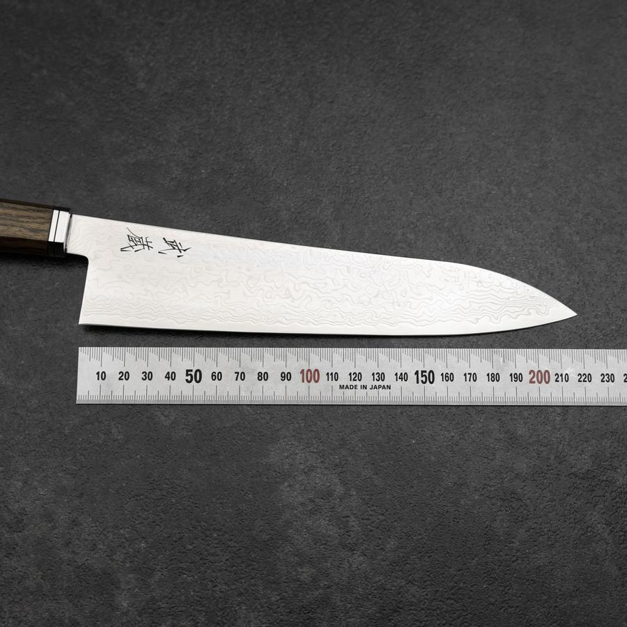 Gyuto SG-2 Damast Goldenener Ebenholz Griff 210mm - Image 7
