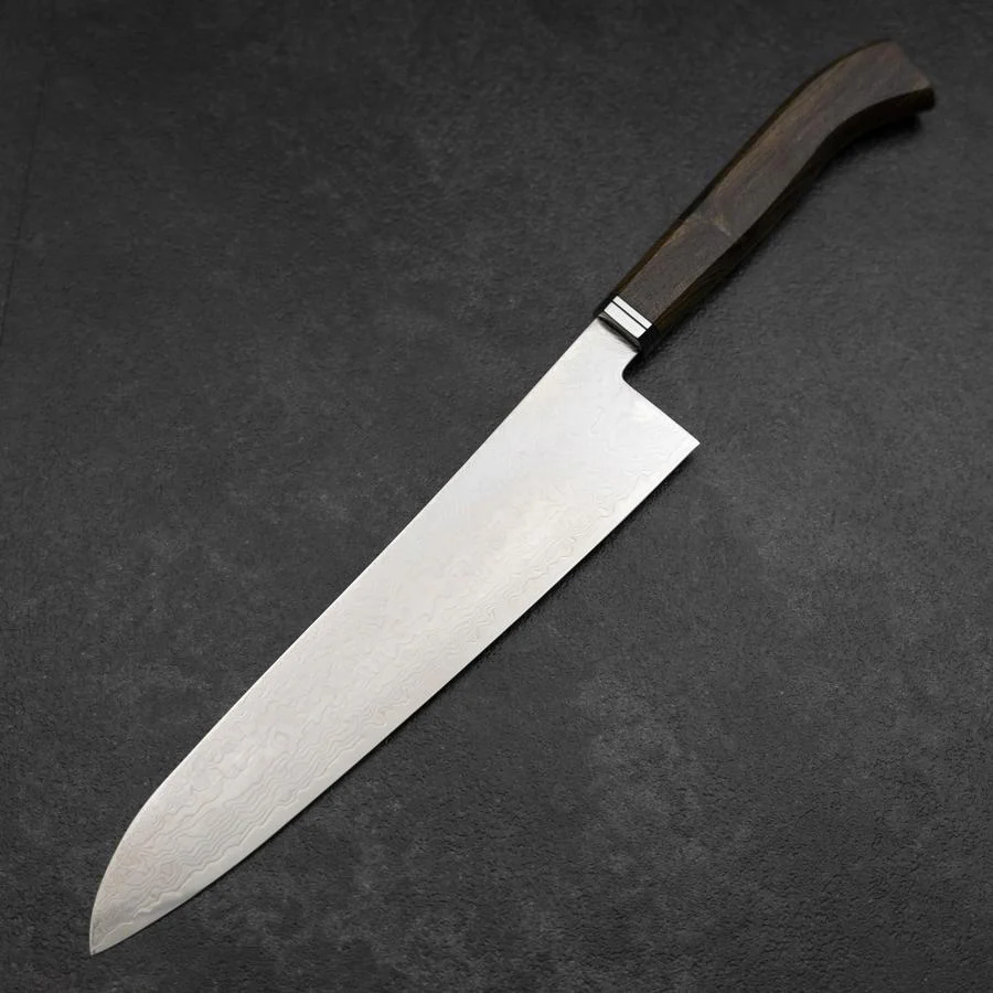 Gyuto SG-2 Damast Goldenener Ebenholz Griff 240mm - Image 2