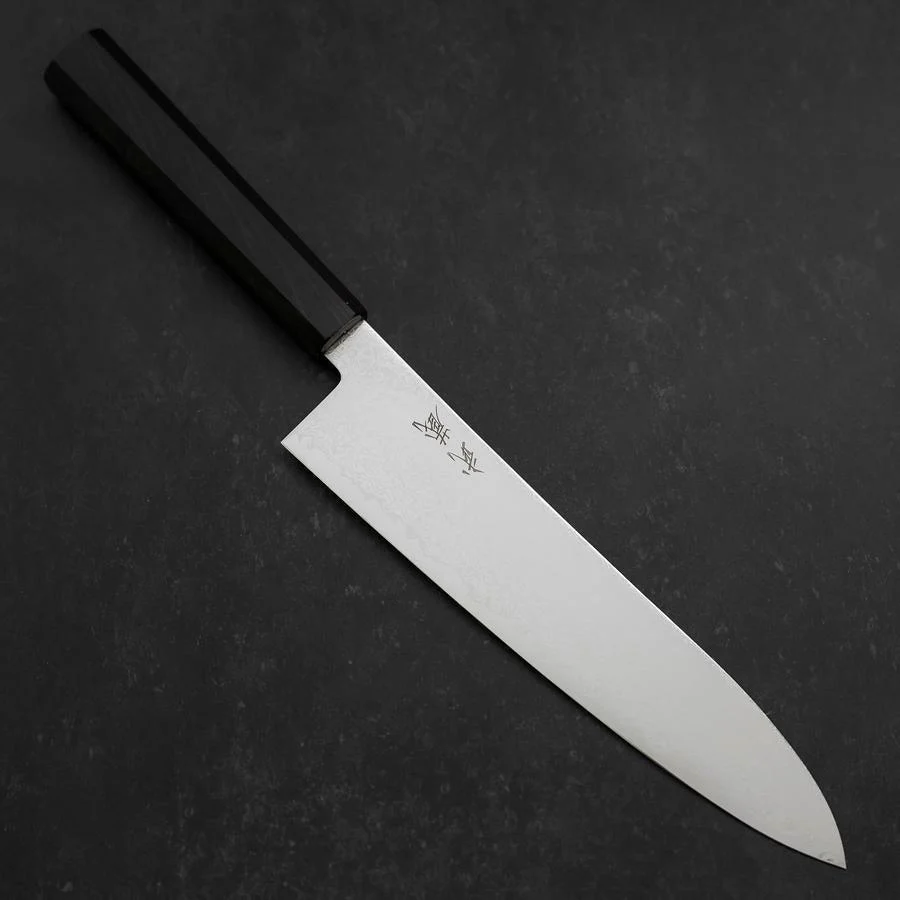Gyuto SG-2 Nickel Damast Ebenholz Griff 210mm