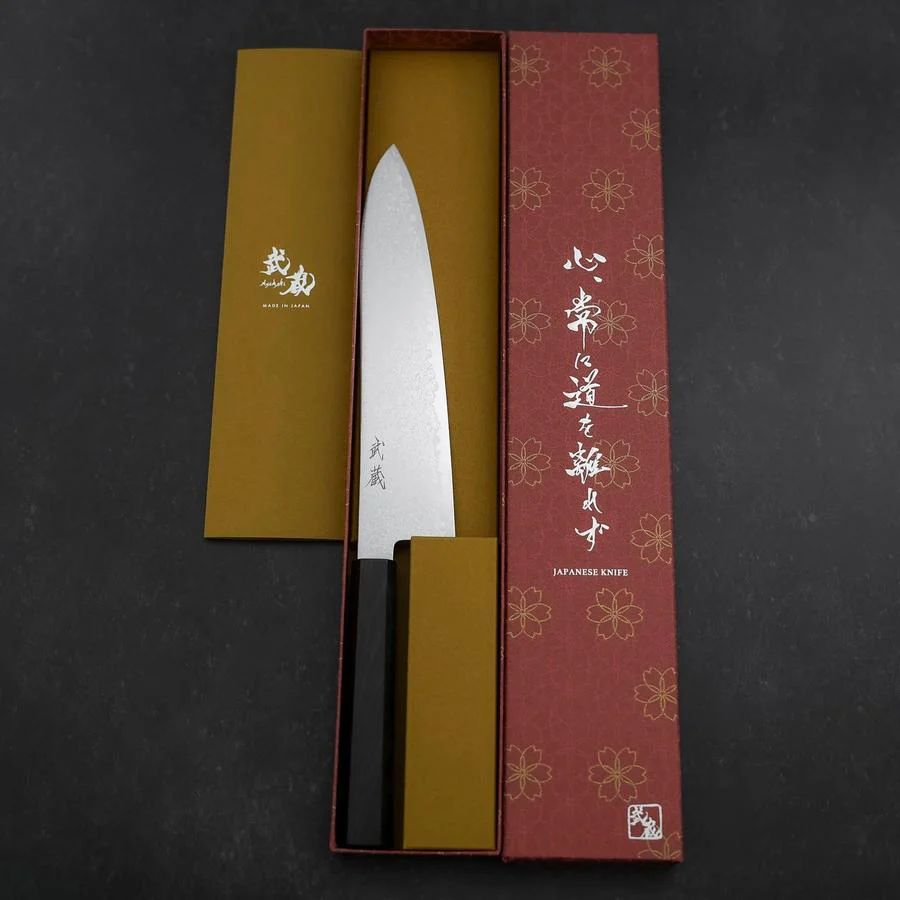 Gyuto SG-2 Nickel Damast Ebenholz Griff 210mm - Image 8