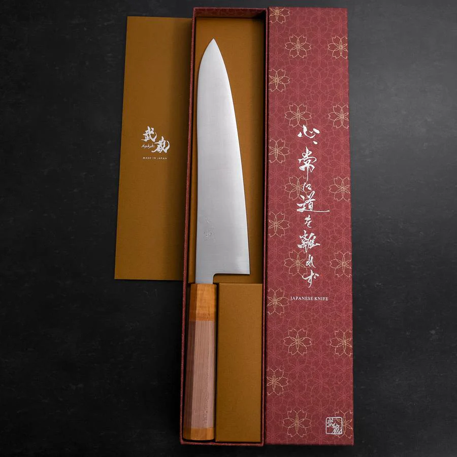 Gyuto SG-2 Poliert Gelber Ahornholz Griff 240mm - Image 8