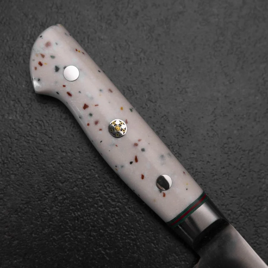 Gyuto SG-2 Poliert Westlicher Kunststein Konfetti Griff 180mm - Image 6