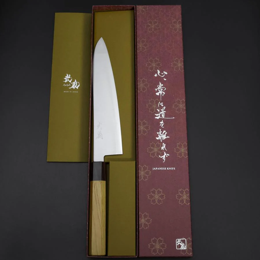 Gyuto SG-2 Poliert Zelkove Griff 210mm - Image 8