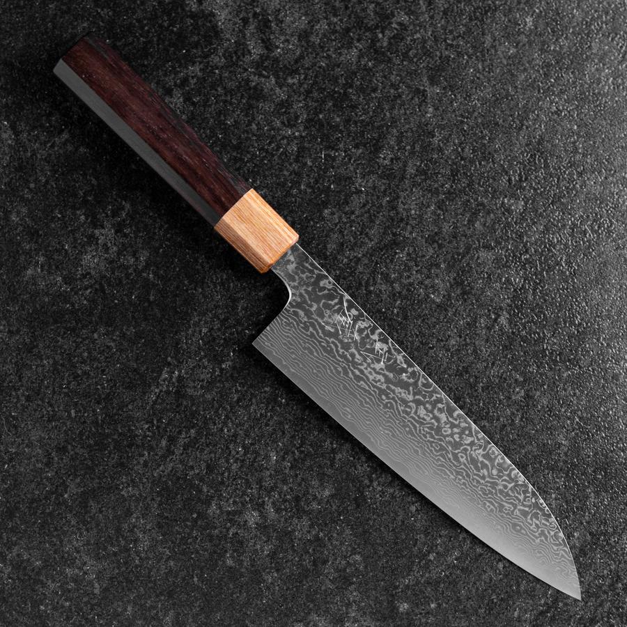 Gyuto SPG-Strix Damast Rosenholz Griff 180mm