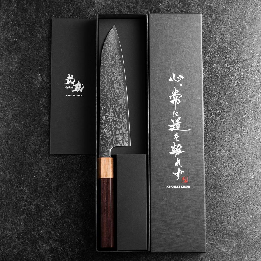 Gyuto SPG-Strix Damast Rosenholz Griff 180mm - Image 8