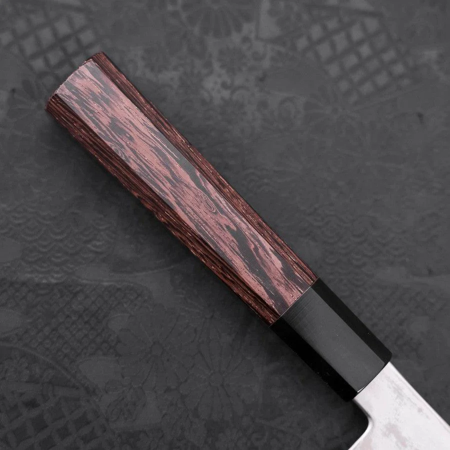 Gyuto Silver Steel #3 Damast Büffelhorn und Wenge Griff 210mm - Image 6