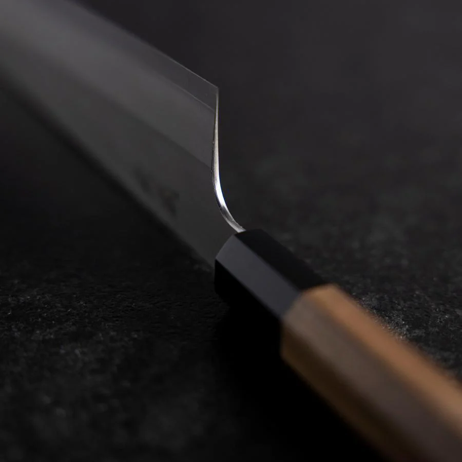 Gyuto Silver Steel #3 Kasumi Büffelhorn und Walnussholz Griff 240mm - Image 4