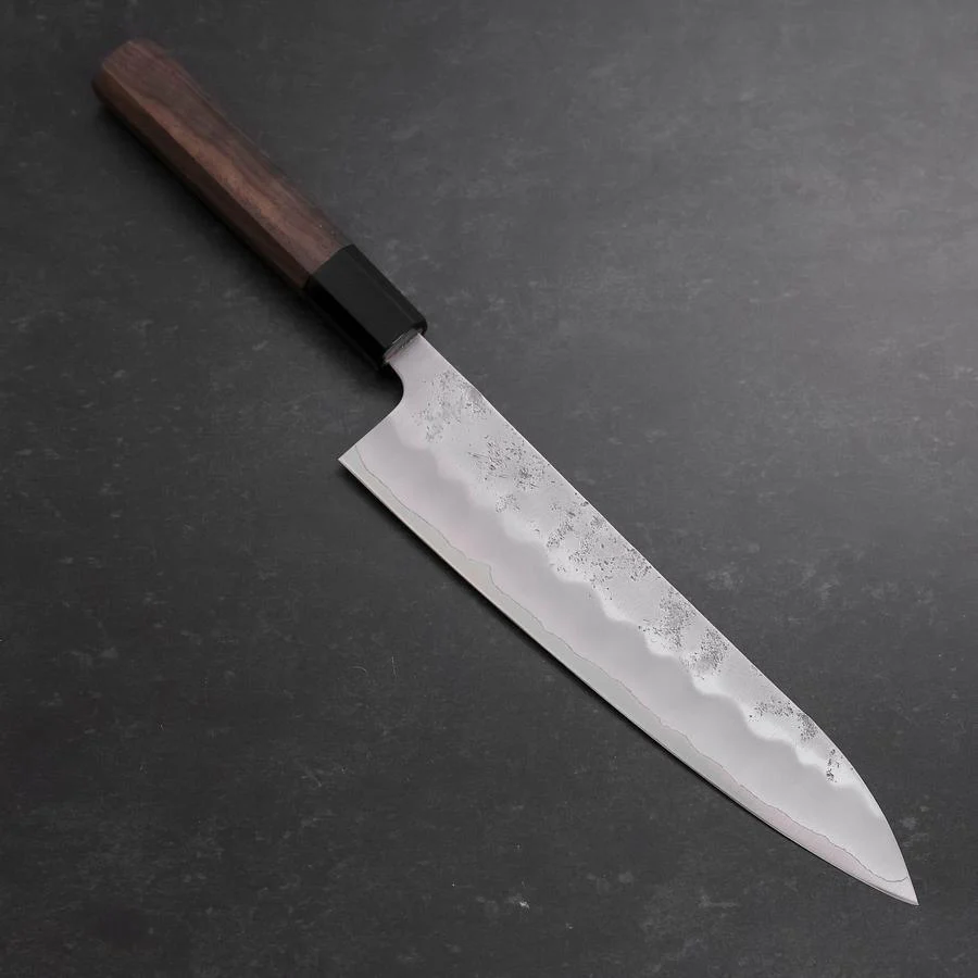 Gyuto Silver Steel #3 Nashiji Büffelhorn und Walnussholz Griff 210mm