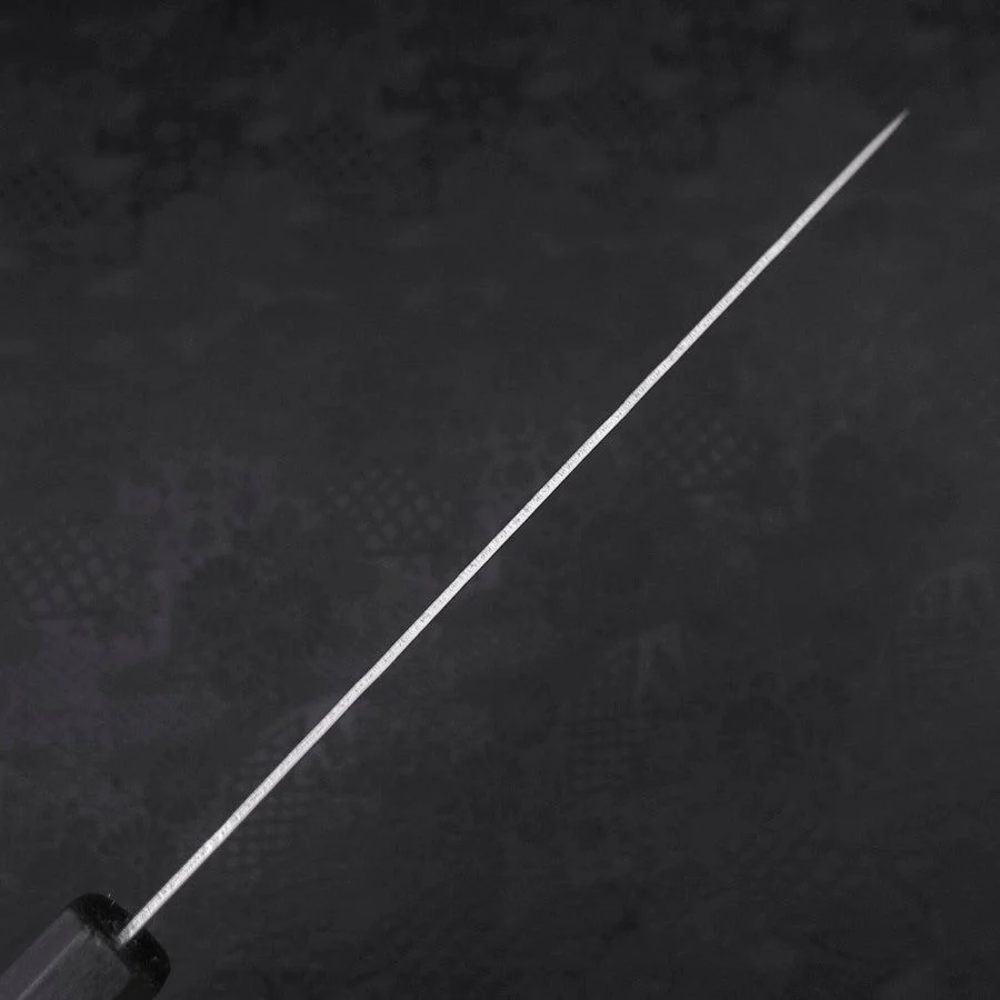 Gyuto Silver Steel #3 Nashiji Dunkelblauer Urushi Griff 210mm - Image 4