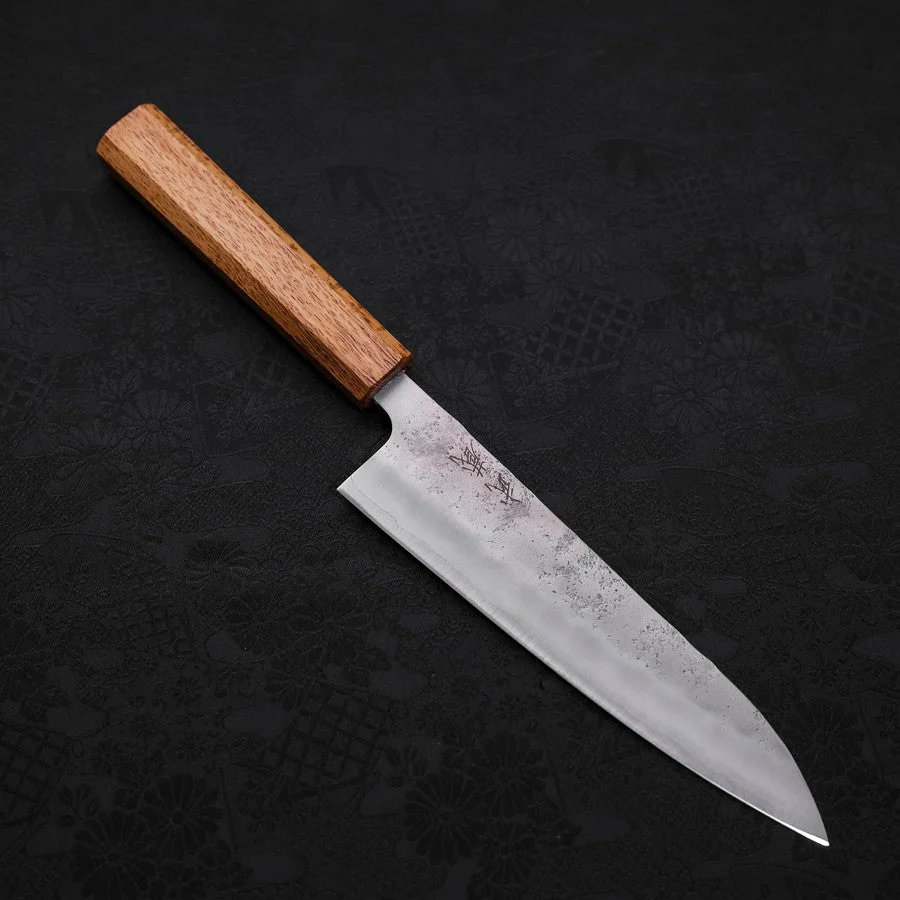 Gyuto Silver Steel #3 Nashiji Eichenholz Griff 180mm