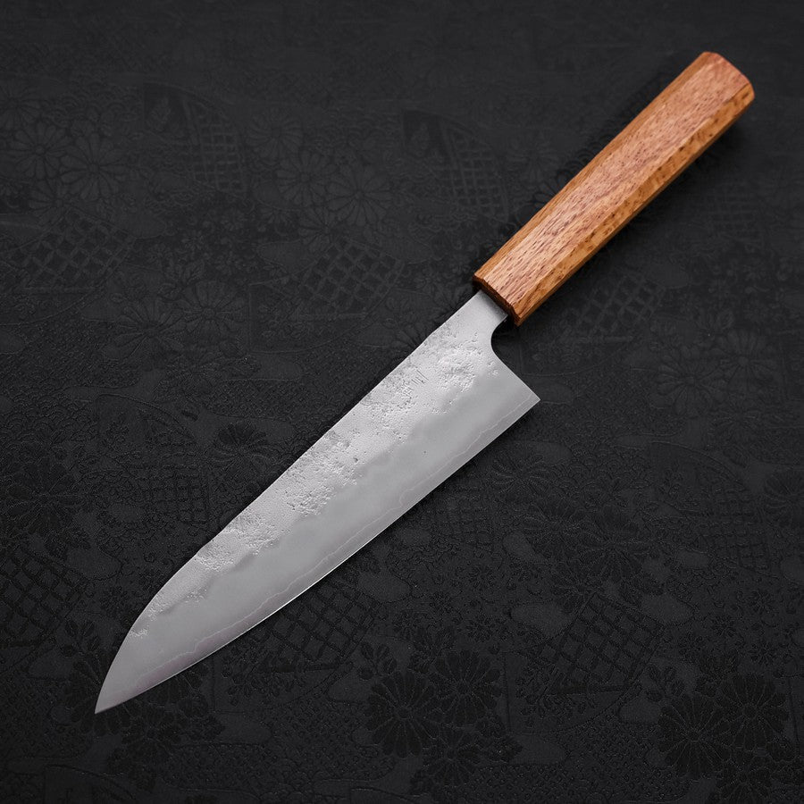 Gyuto Silver Steel #3 Nashiji Eichenholz Griff 180mm - Image 2