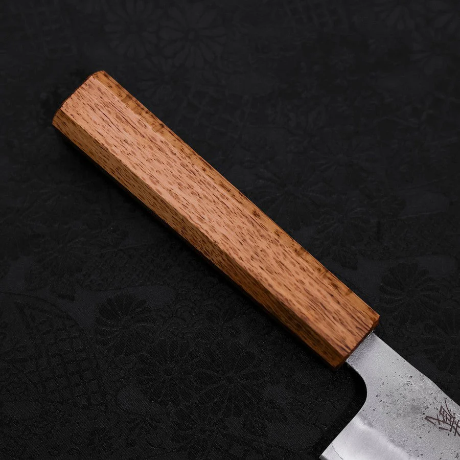 Gyuto Silver Steel #3 Nashiji Eichenholz Griff 180mm - Image 6
