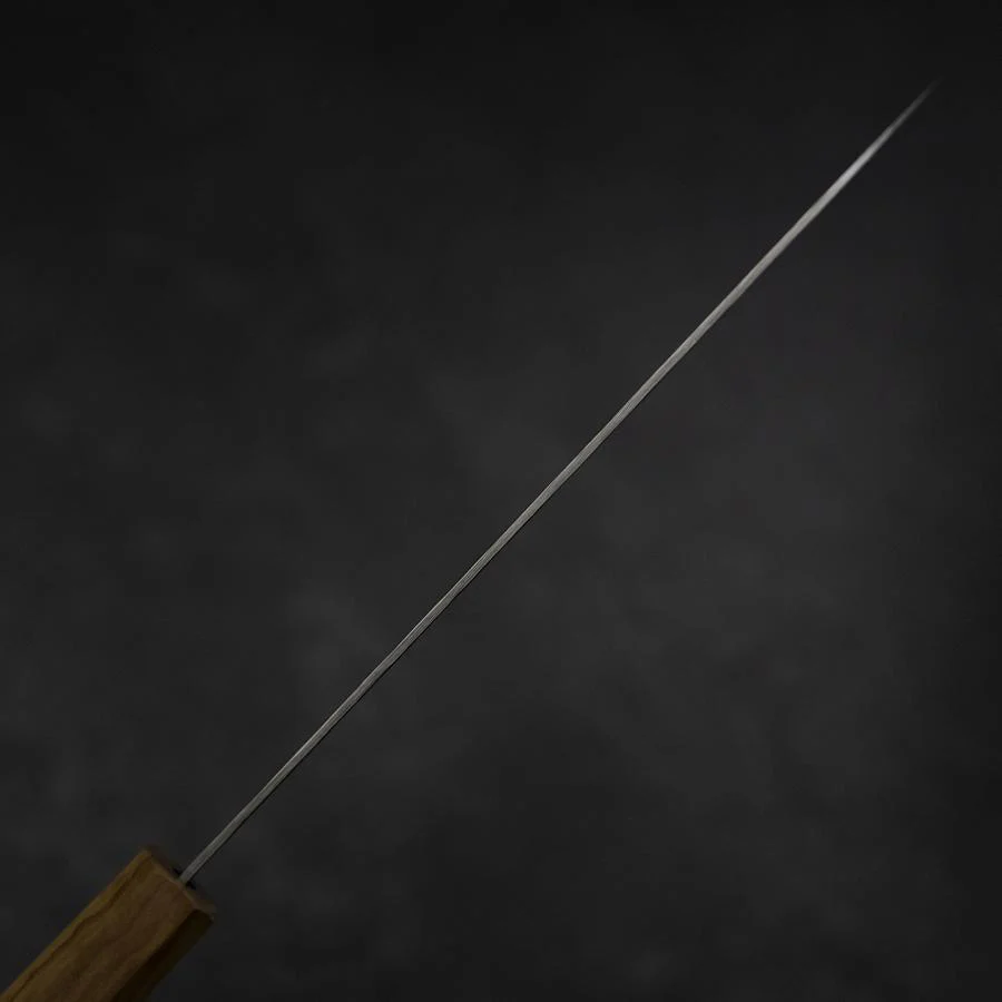 Gyuto Silver Steel #3 Nashiji Olivenholz Griff 210mm - Image 5