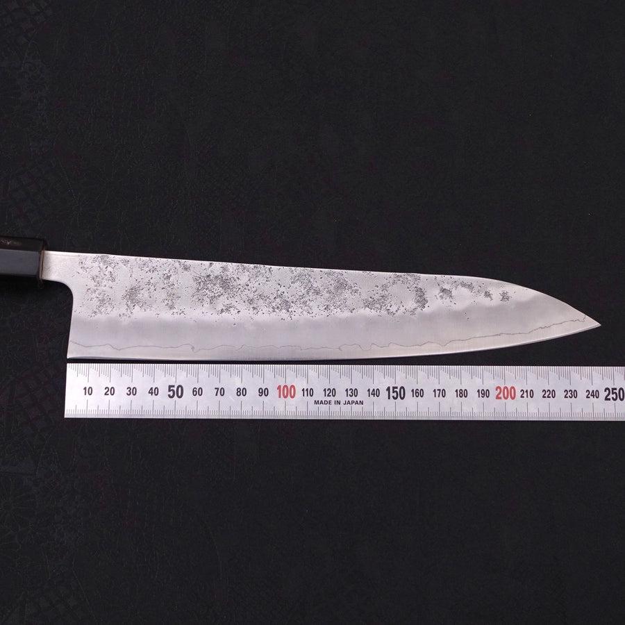 Gyuto Silver Steel #3 Nashiji Büffelhorn und Magnolienholz Griff 240mm - Image 7