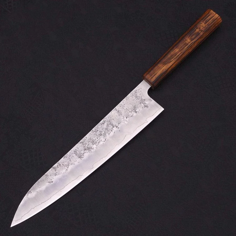 Gyuto Silver Steel #3 Nashiji Sumi Urushi Griff 240mm - Image 2