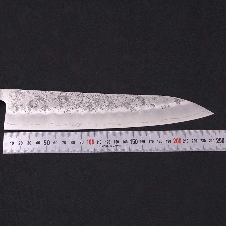 Gyuto Silver Steel #3 Nashiji Sumi Urushi Griff 240mm - Image 7