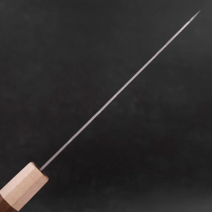 Gyuto Silver Steel #3 Nashiji Walnuss- und Ahornholz Griff 180mm - Image 5