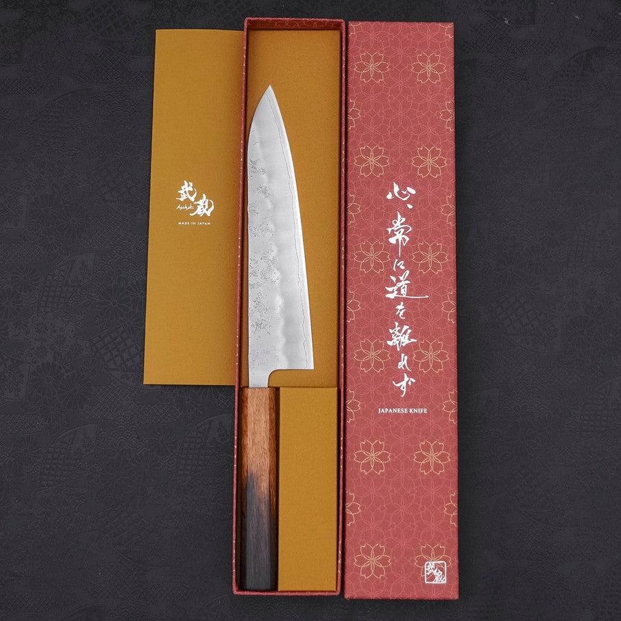 Gyuto Silver Steel #3 Nashiji Yaki Urushi Griff 210mm - Image 8