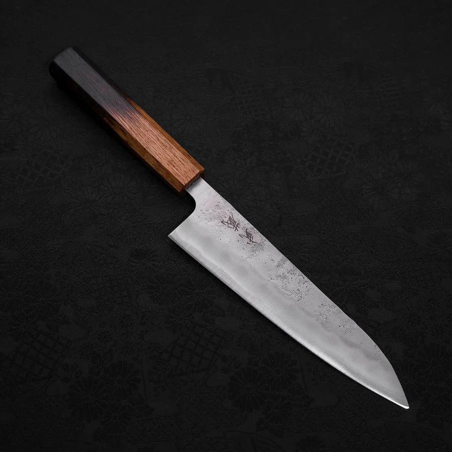 Gyuto Silver Steel #3 Nashiji Yaki Urushi Griff 180mm