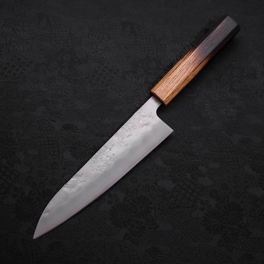 Gyuto Silver Steel #3 Nashiji Yaki Urushi Griff 180mm - Image 2