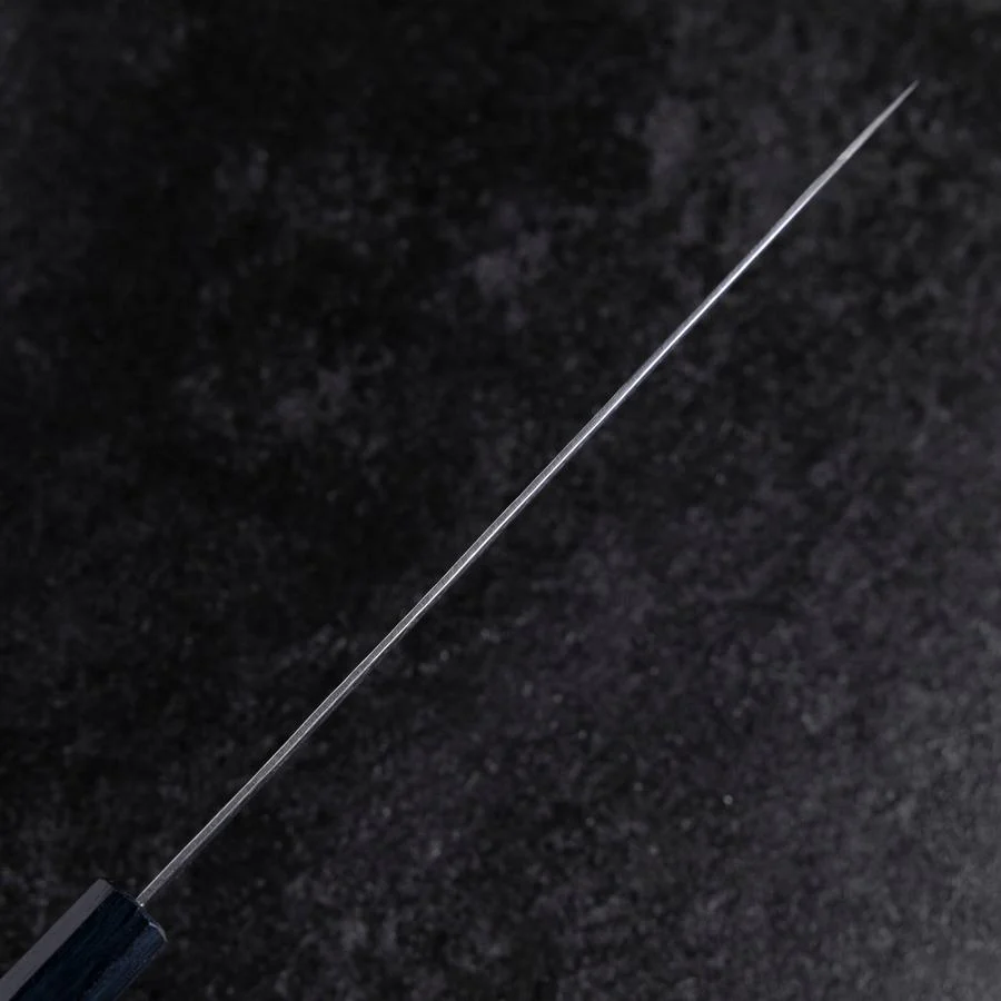 Gyuto Silver Steel #3 Nawame Damast Dunkelblauer Urushi Griff 240mm - Image 5