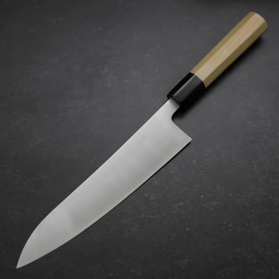 Gyuto Silver Steel #3 Poliert Büffelhorn und Magnolienholz Griff 210mm - Image 2