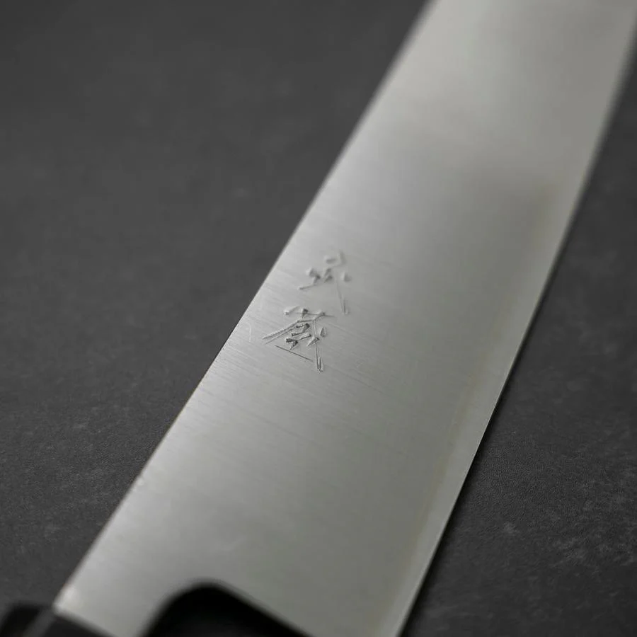 Gyuto Silver Steel #3 Poliert Büffelhorn und Magnolienholz Griff 210mm - Image 3