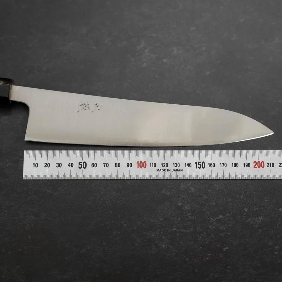 Gyuto Silver Steel #3 Poliert Büffelhorn und Magnolienholz Griff 210mm - Image 7