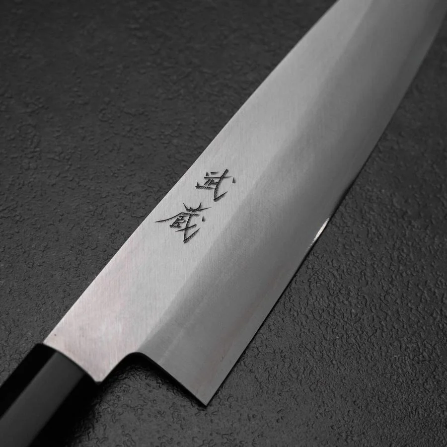 Gyuto Silver Steel #3 Poliert Büffelhorn und Walnussholz Griff 210mm - Image 3