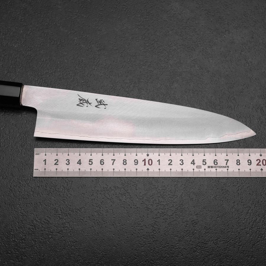 Gyuto Silver Steel #3 Poliert Büffelhorn und Walnussholz Griff 210mm - Image 7