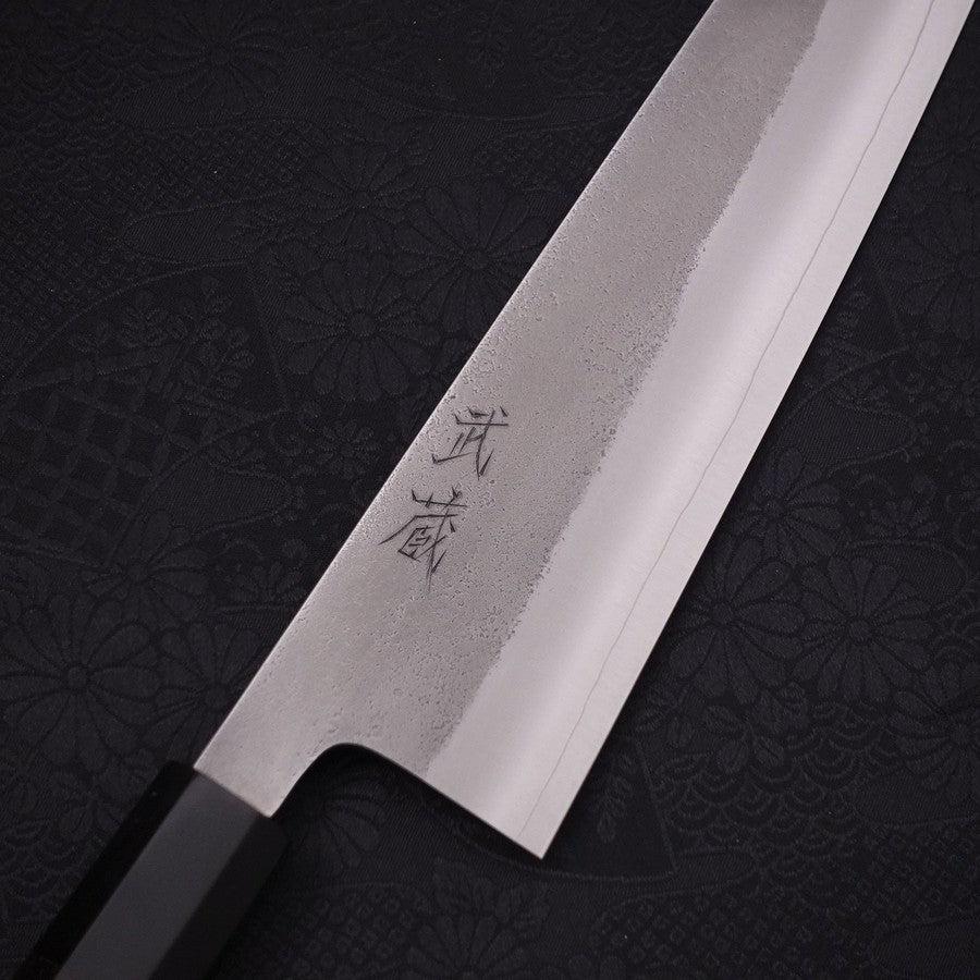 Gyuto SKD11 Nashiji Büffelhorn und Ebenholz Griff 240mm - Image 3