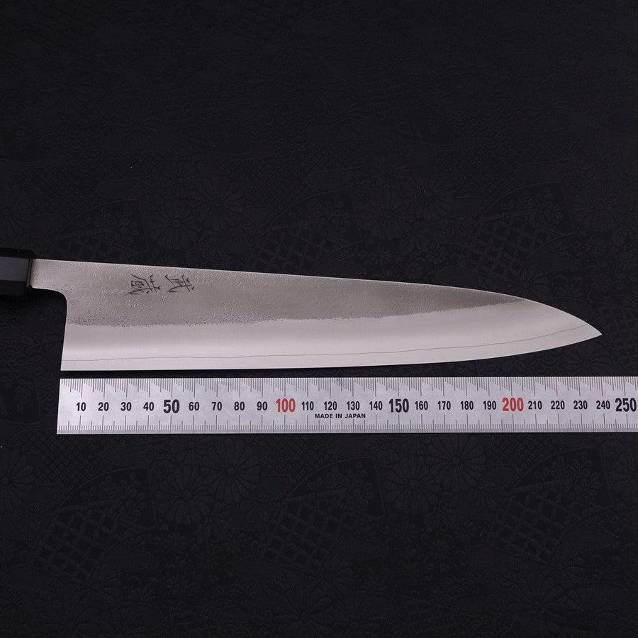 Gyuto SKD11 Nashiji Büffelhorn und Ebenholz Griff 240mm - Image 7